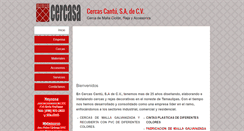 Desktop Screenshot of cercasa.com.mx